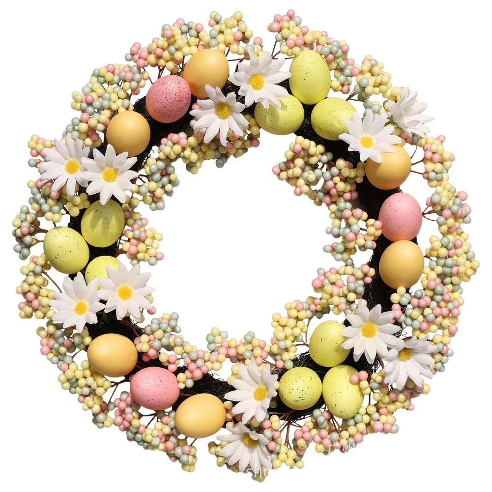 

Handmade Easter Wreath Decor Floral Hanging Hanging Basket Floral Decor Silk Flowers Plastic Flowers Sunflower Accents China Mainland