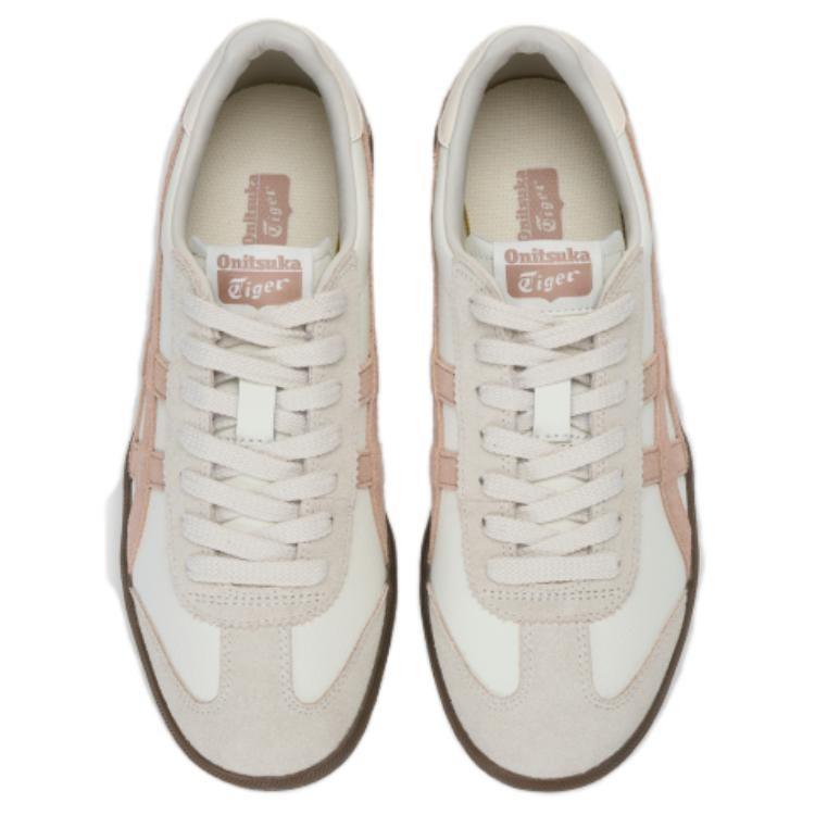 ONITSUKA TIGER Tokuten Textile, Synthetic Leather, Split Cow Leather Low Top Skateboard Shoes Unisex Beige White Brown 1183C086-103