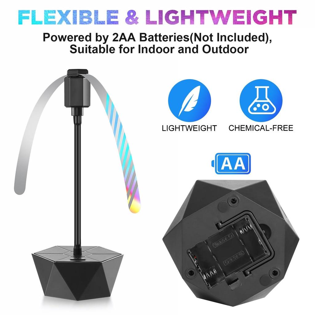 Battery Powered Food Fans for Tables Keep Flies Away Fly Spinner Table Top  for Picnic, Party, BBQ