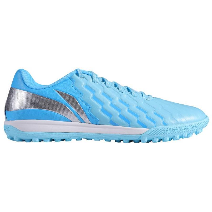 Lining Jin Comfortable Simple TF (Rubber Studs) Artificial Turf Non-Slip Wear-Resistant Soccer Shoes Men Soccer Shoes Blue ASTU0045-5