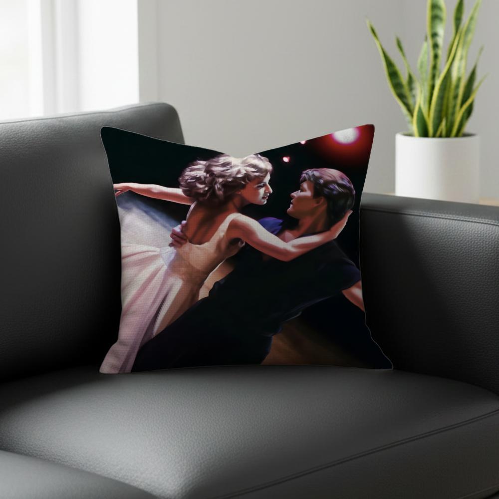 Movie Dirty Dancing Cushion Cover Natural Linen Pillowcase Set AllinOne Decor for Sofa Bedroom Chair