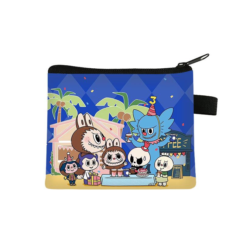 New Labubu Children's Coin Purse Student Cartoon Bag Trendy Mini Storage Bag