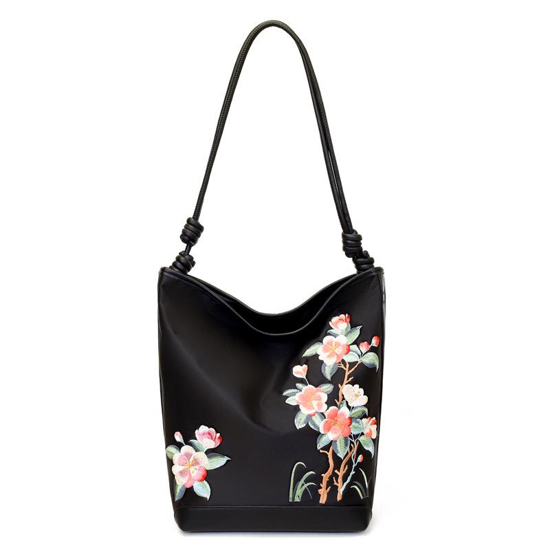 

Женская сумка с китайской вышивкой 2025 года: Универсальный, Водонепроницаемый, Большой вместимости