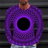 2024 Men'S Long Sleeve T-Shirts Harajuku 3d Print Graphic Men Oversized Clothing Fashion Street Tees Shirt Casual O Collar Tops