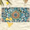 Colorful Mandala Beach Towel On Beach, Vibrant Geometric Art Quick-Dry Sand-Free Microfiber Bath Towel for Yoga, Swim and Travel