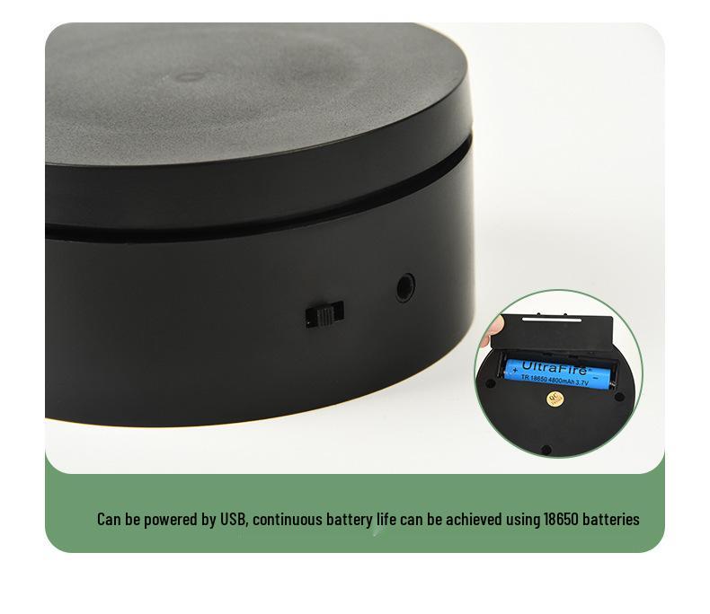 Mini Electric 10cm Rotating Display Stand for Product Showcase