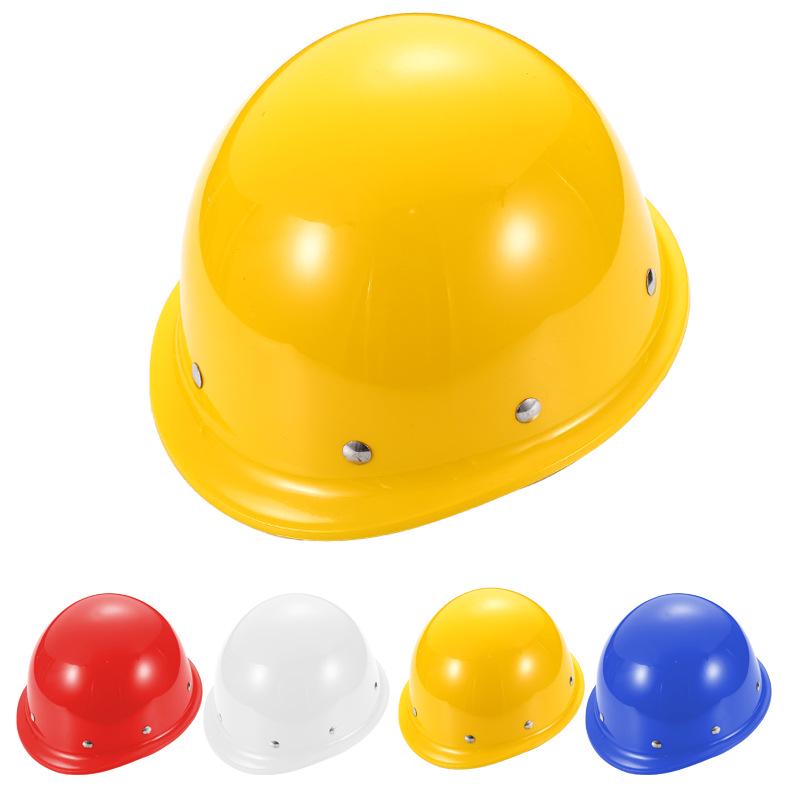 Round N95 Safety Helmet for Construction: Insulated, Paint-Resistant, T-Type with Steel Nail, Customizable Print Options