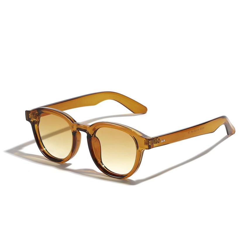 

Orange Round Frame Sunglasses With Uv400 Protection For Outdoor Sports And Fashion E