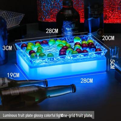Yude LED Leuchtende KTV Obst-Snack-Platte