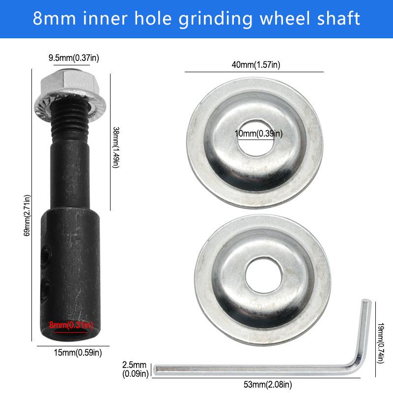 1 Set Spindle Adapter For Grinding Polishing 5-16Mm Shaft Motor Bench Grinder Grinding Wheel Connecting Shaft Spindle Adapter