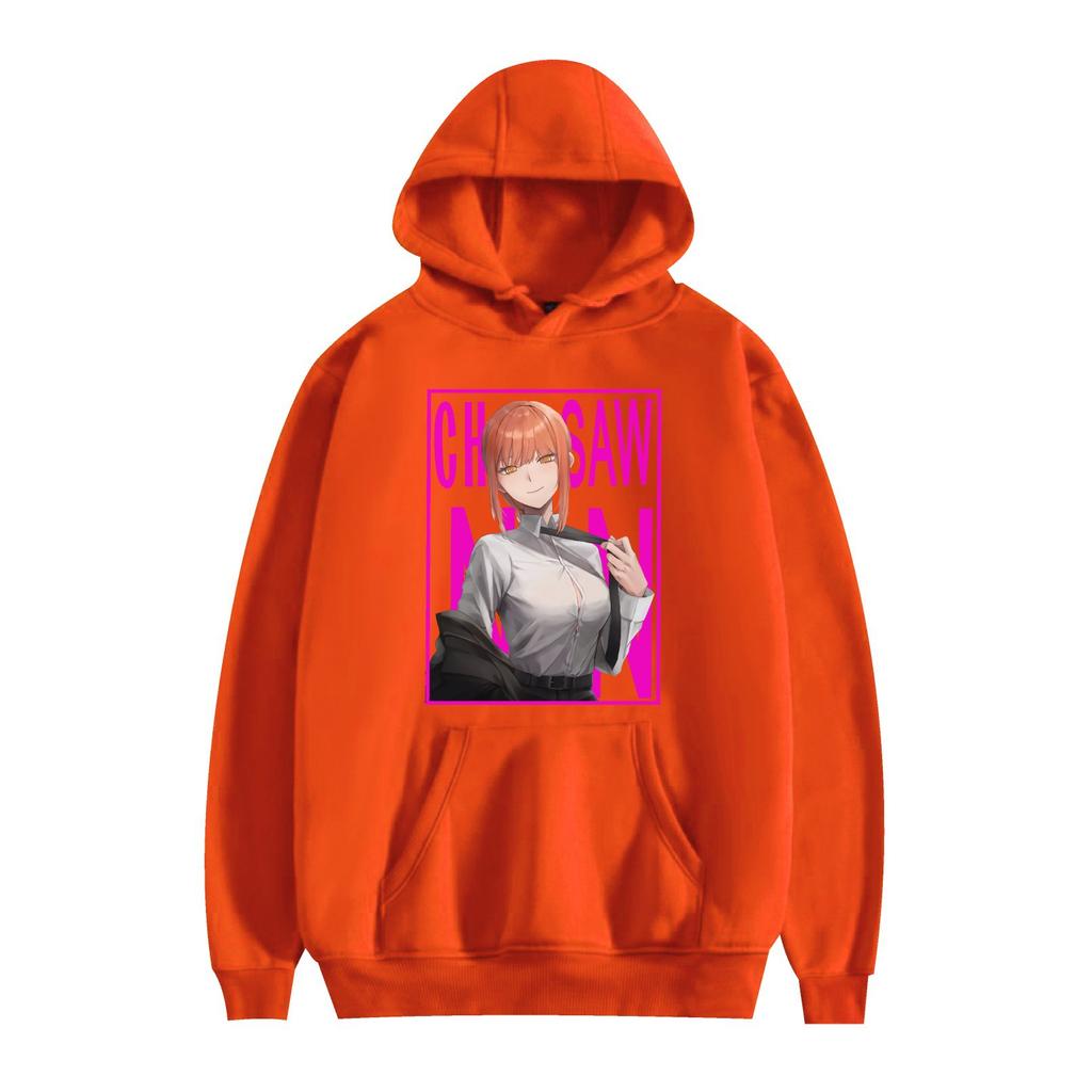 Chainsaw Man Anime Printed Men's Fashion Long Sleeve Hoodie Cartoon Sweatshirt