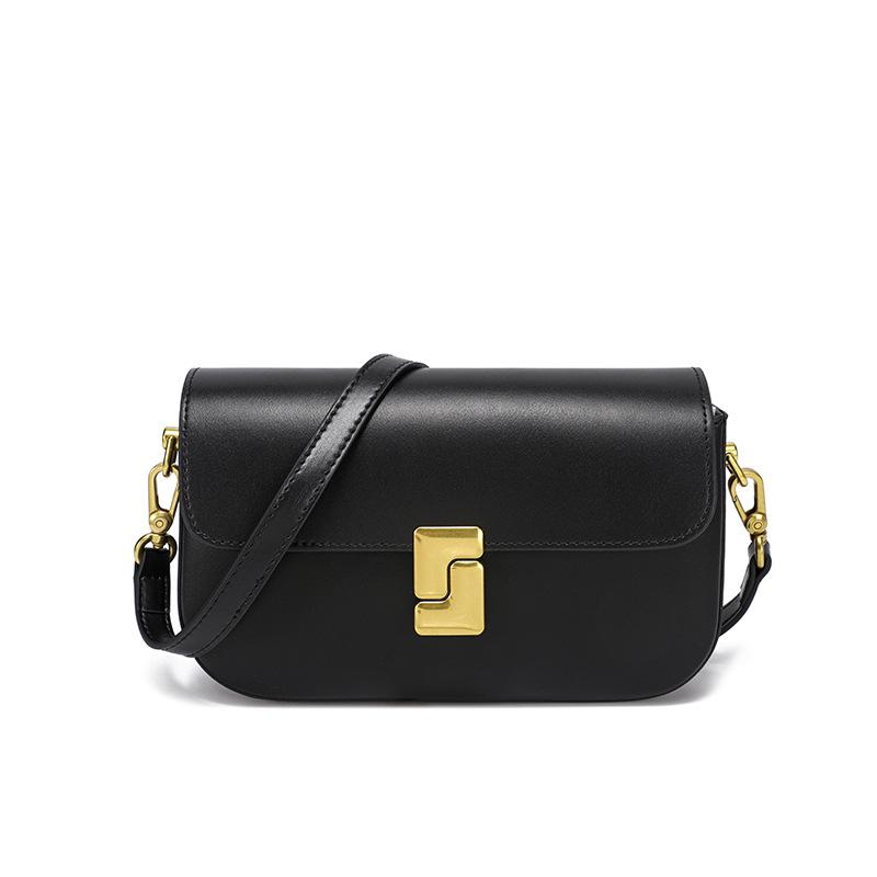 Cowhide Bag Women's Niche High-end Small Square Bag New Crossbody Bag Large Capacity Versatile Shoulder Bag Women