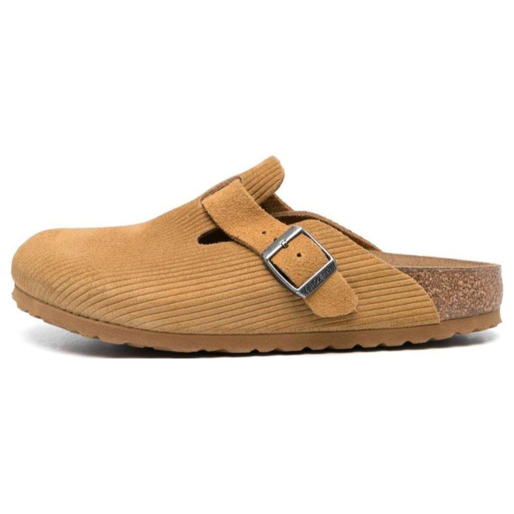 Birkenstock Boston Suede Embossed Narrow Fit  Butterscotch Brown  1025668 38