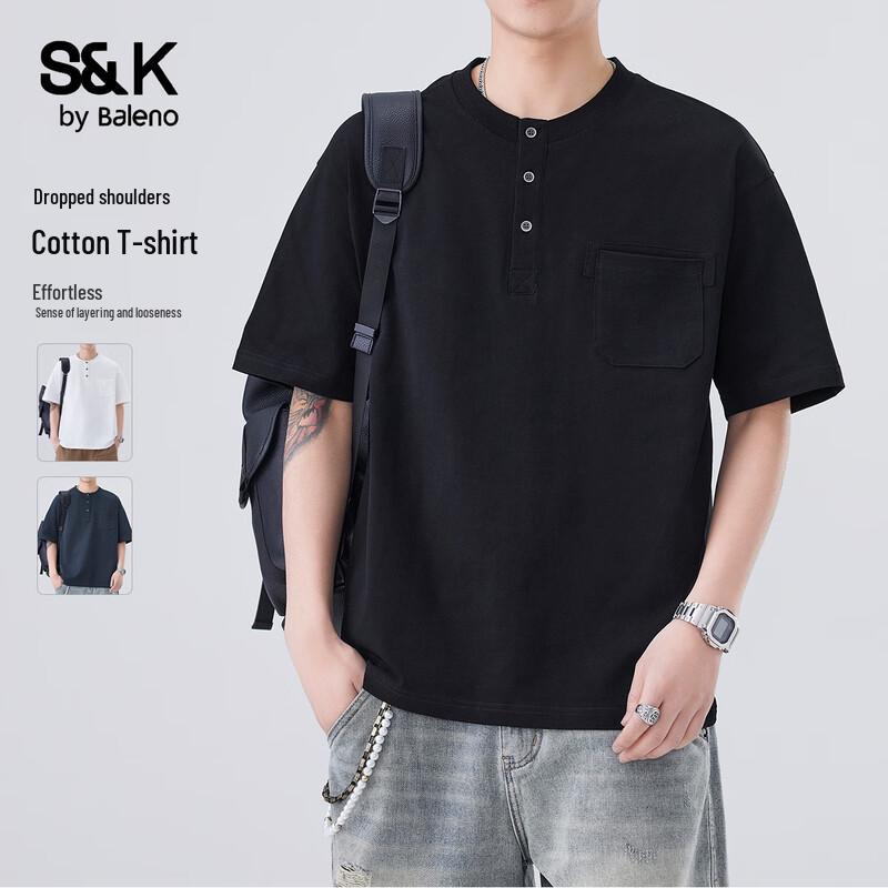 Baleno SK Men s Button-Pocket Short-Sleeve T-Shirt M