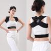 Hunchback Posture Supporter for Rounded and Back Easy To Put On and Take Adjustable Washable Belt, Shoulders, Spine, Support, Unisex, Breathable, Off,