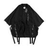 Cardigan Kimono Preto Tradicional Japonês Diablo Samurai Ninja Traje Cosplay Casaco Estilo Hanfu Chinês Streetwear