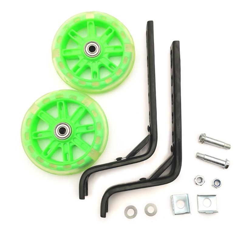 Bike Wheels Training Wheel Kids 12-20" Flashing Stabilisers Children Adult Accessories Light Stabiliser Led Stabilizer