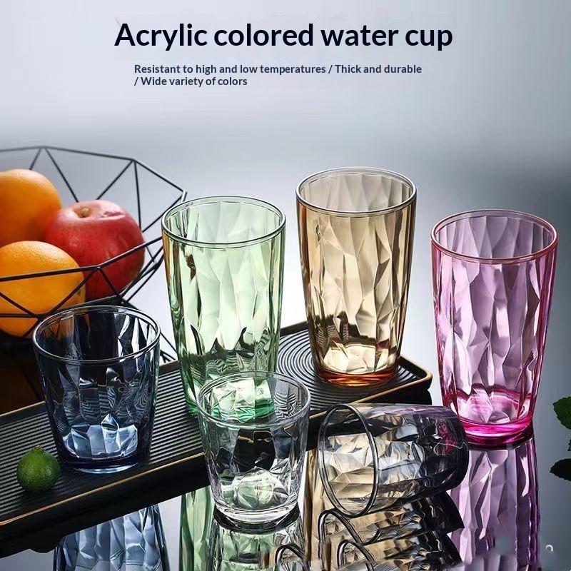Pc Drinking Cups Shatterproof Heat Resistant Shatter-Resistant Rinsing Cup For Home Kitchen Office Use