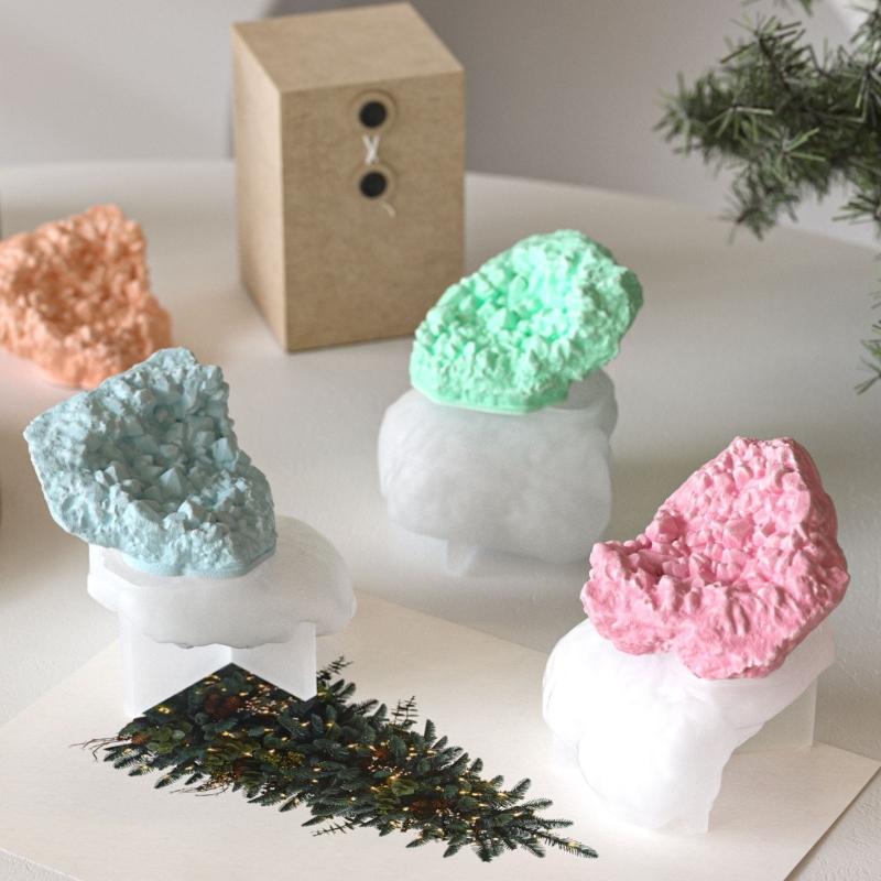 Stone Texture Silicone Candle Molds Rock Stone Shape Silicone  Molds for Epoxy Resin Candle Soap Chocolate Fondant Molds