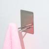 Rustproof Sticker Bathroom Clothes Hanger Adhesive Hooks Wall Door Holder Stainless Steel Hook