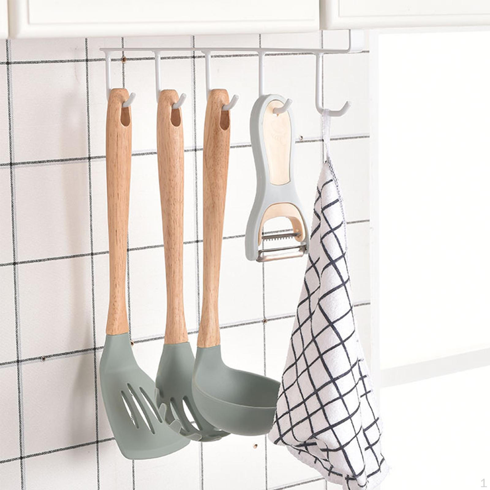

2 Pieces Kitchen Utensil Holder Hardware Multifunctional Easy Use Iron Cooking Accessories Mug белый