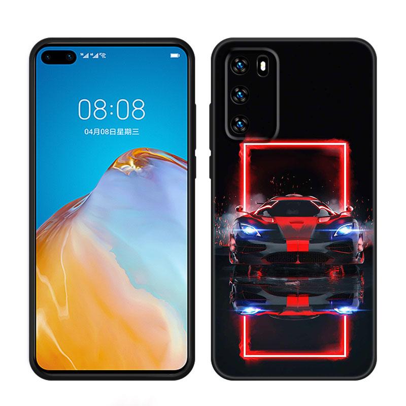 

Спортивные автомобили мужской черный чехол для телефона Huawei P10 P20 P30 P40 Lite P50 P60 Art P50E P Smart Z 2018 2020 2021 Pro 2019 Huawei P Smart 2021
