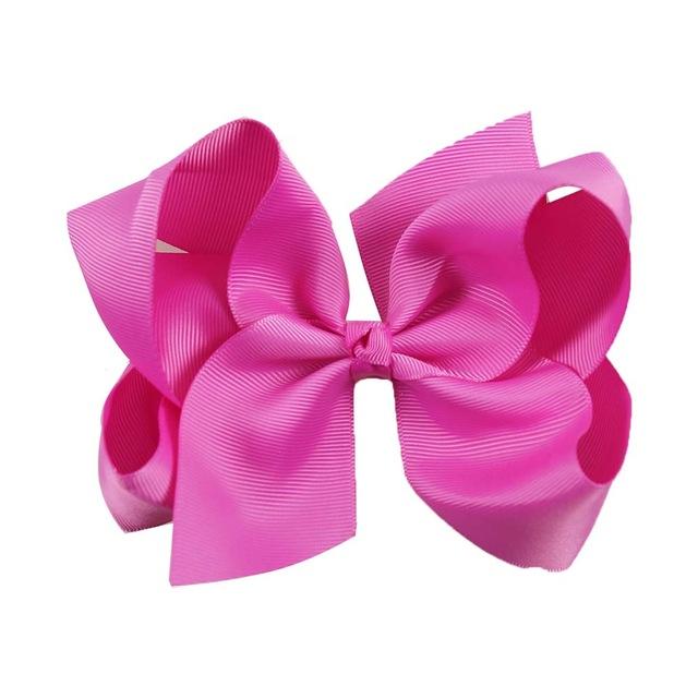New Solid Bows Hair Clips For Girls Handmade Grosgrain Ribbon Bow Hairpins Children Barrettes Fashion Boutique Hair Accessories