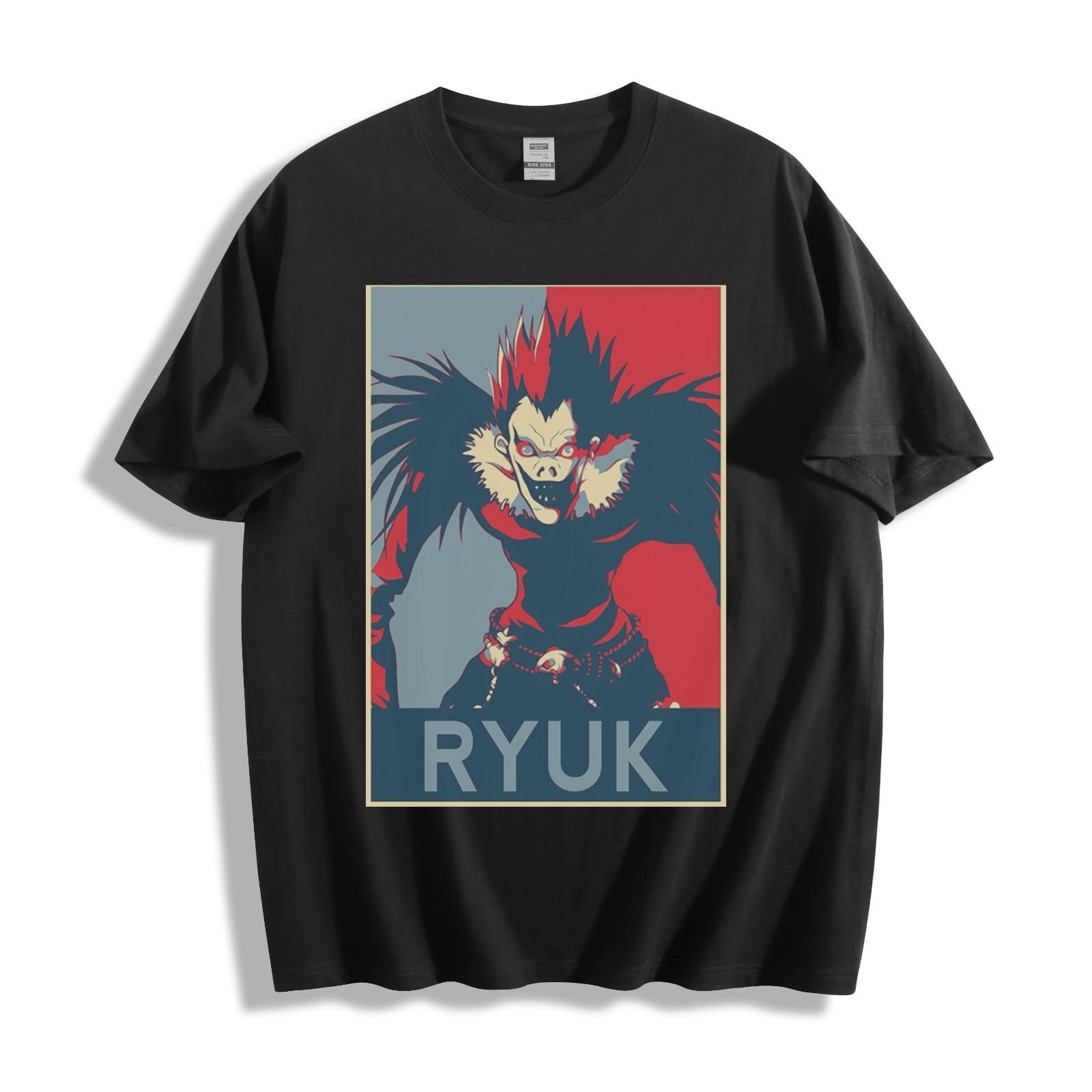 Death Note Ryuk Propaganda T-Shirt Mens Womens Tees Top - Bold Anime Unisex Tee 4XL