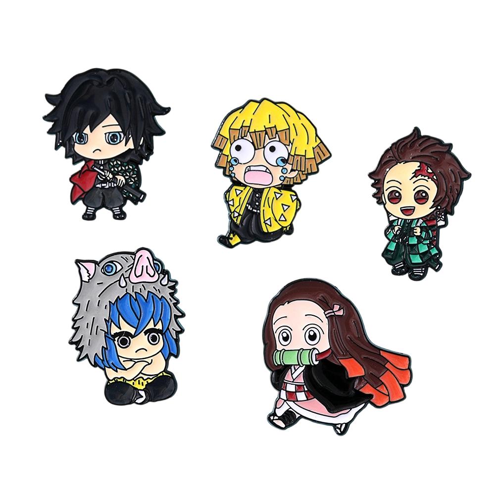 Anime Cartoon PCS Enamel Pins Custom Brooches Lapel Badges Animal Funny Jewelry Gifts for Kids Friends