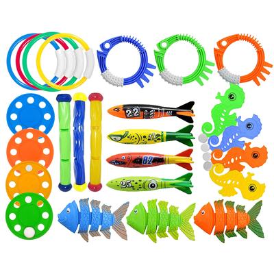 Juguetes de Buceo para Niños Accesorios de Piscina Plástico de Colores Equipo de Juego en el Agua Juguetes Deportivos de Verano al Aire Libre Decoración de Piscina TMZ
