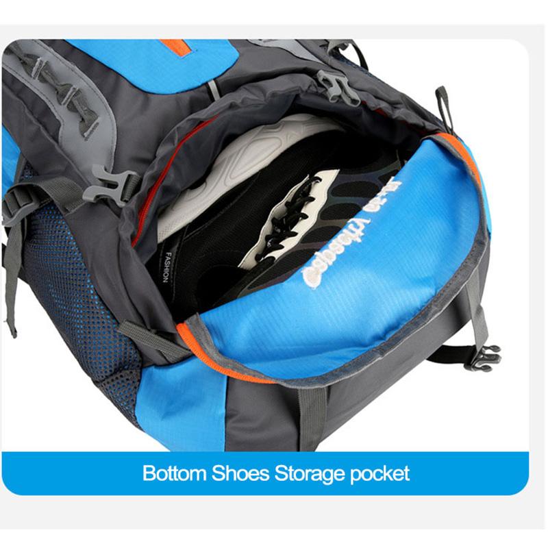 70L Camping Backpack Travel Bag Climbing Men Women Hiking Trekking Bag Outdoor Mountaineering Sports Bags Hydration Luggage Pack