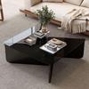 Donzhu Minimalist Glass Round Coffee Table