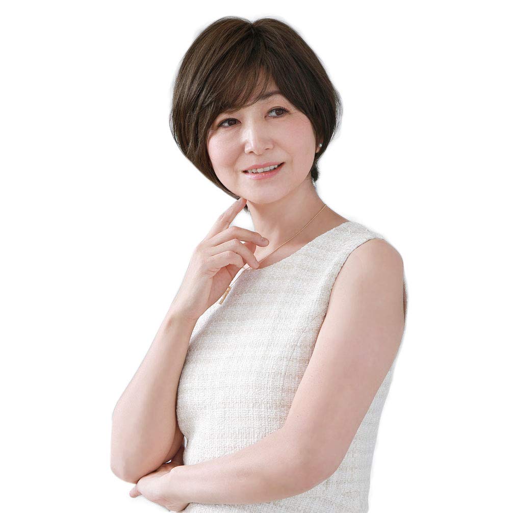 

Priscilla Mrs. All-Wig Round Curl Short Bob A-114 TDB: Heat-Resistant Dark Brown