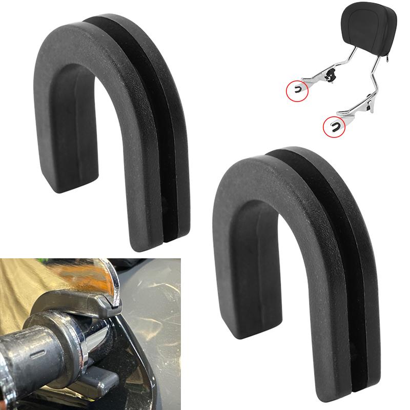 2PCS / 4PCS Motorcycle Accessories Luggage Rack Side Panel Bracket Point Grommet Black For Harley Touring Softail Dyna Sportster