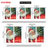 2 Stück, 2D-Flachdruck Vorhänge Weihnachtsmann & Baum Polyestergewebe (ohne Stange) Geschenke Perfekt für Wohnzimmer und Schlafzimmer, Heimdeko