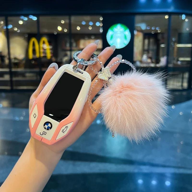 Remote Car Key Cover Keychain Key Case For BMW X1 X3 X4 X5 X6 Series 1 2 3 5 7 G20 G02 G05 G31 G23 F34 F15 F40 IX3 xs9