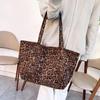 Leopard Print Large Capacity Tote Bag - Versatile Autumn/Winter Shoulder & Commuter Handbag