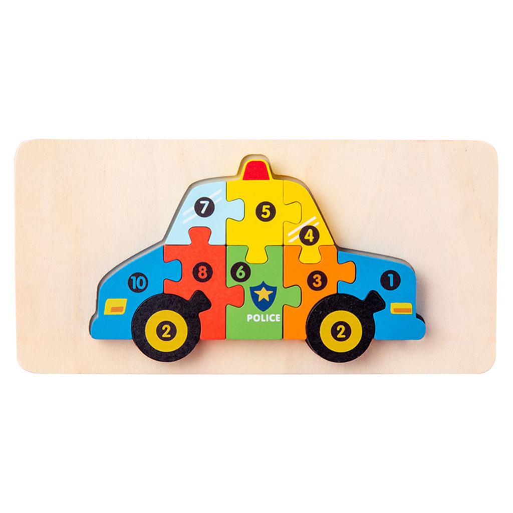 Wooden Matching 3D Puzzle Educational Interesting Matching Jigsaw Puzzle Toy for Home Party Type 6