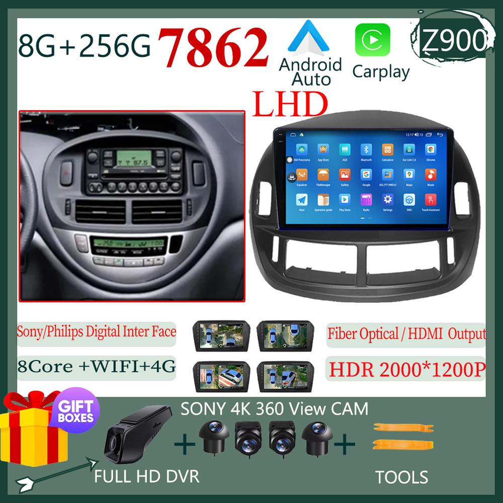 Touch QLED Screen Car Radio Android For Toyota Previa 2003 - 2008 LHD RHD Auto Stereo Video Player GPS Bluetooth WIFI DVD DSP BT