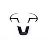 4pcs Black Steering Wheel Cover Trim Bezels For Dodge Charger Challenger 2015+