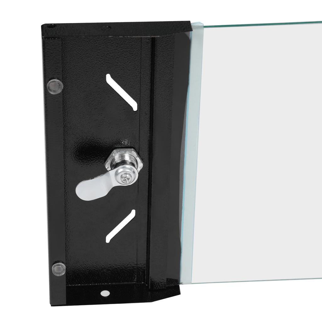 4U Wall Mount Server Cabinet, 50kg/110lbs Heavy Duty Network Rack with Glass Door for Switch Router in Office Data Center