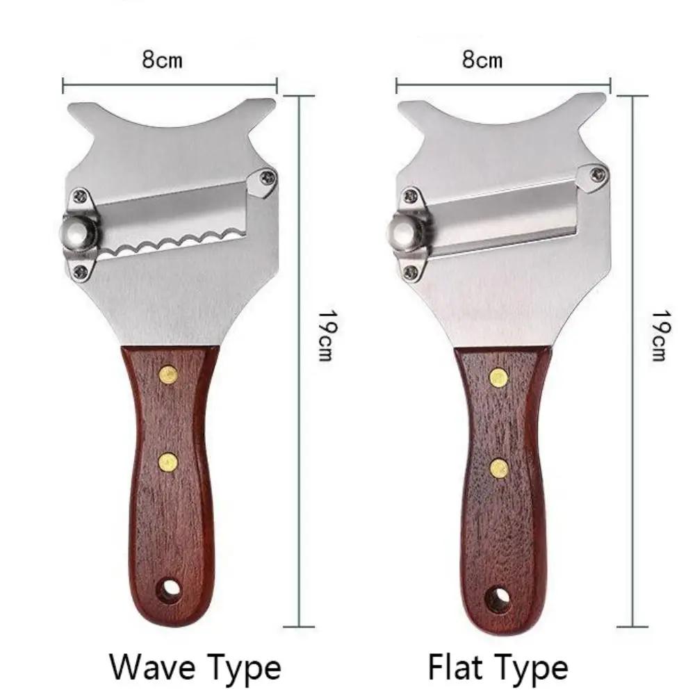 Stainless Steel Truffle Slicer High Hardness Adjustable Slice Thickness Chocolate Planer Wood Handle Cheese Grater Dessert