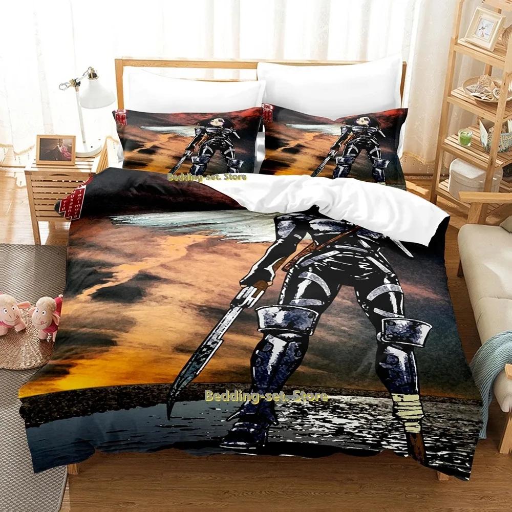 Battle Angel Alita Bedding Set Single Twin Full Queen King Size Bed Set Adult Kid Bedroom Duvetcover Sets Anime Bed Sheet