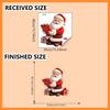 Christmas Cartoon Santa Stickers: Festive Wall Decor for Restaurants & Parties