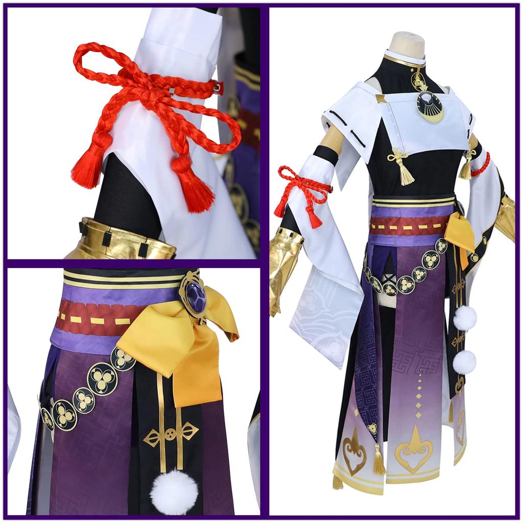 Genshin Impact Inazuma Kujo Sara Cosplay Kuroba Nariyabura Kujo Sara Cosplay Costume Genshin Impact Style Kujo Sara Cosplay Sara No Size [NOKIJP] (No