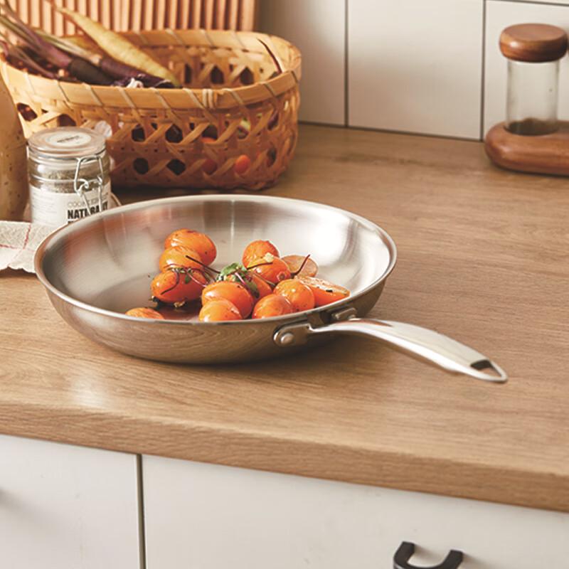 Lilang Thickened 304 Stainless Steel Frying Pan