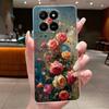 For Honor 400 Smart 5G Case Honor X7d 4G 5G Cover Clear Luxury Fashion Butterfly Flower Soft TPU Silicone Transparent Phone Case