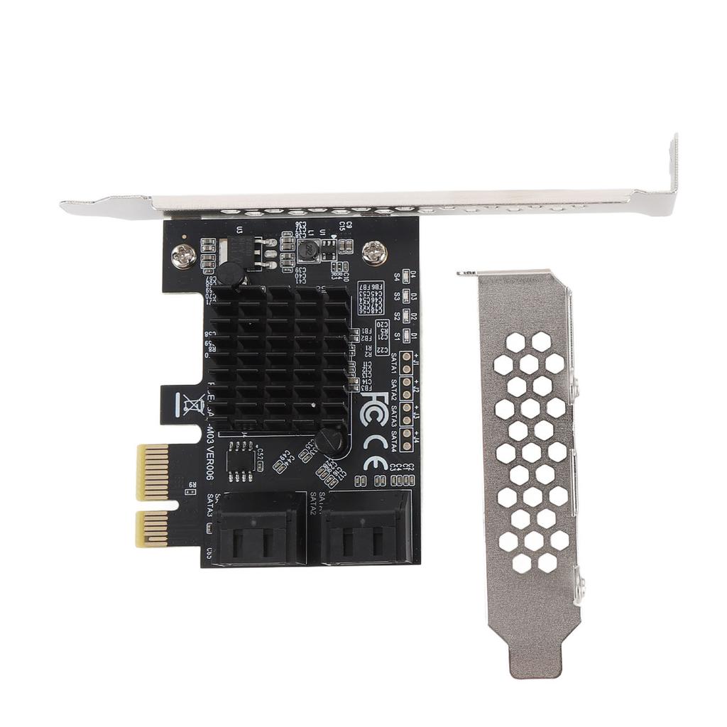 PCIE Serial ATA 3.0 Expansion Card 88SE9215 Chip 4 Port 6 Gbps Adapter Card Hard Disk Conversion Card