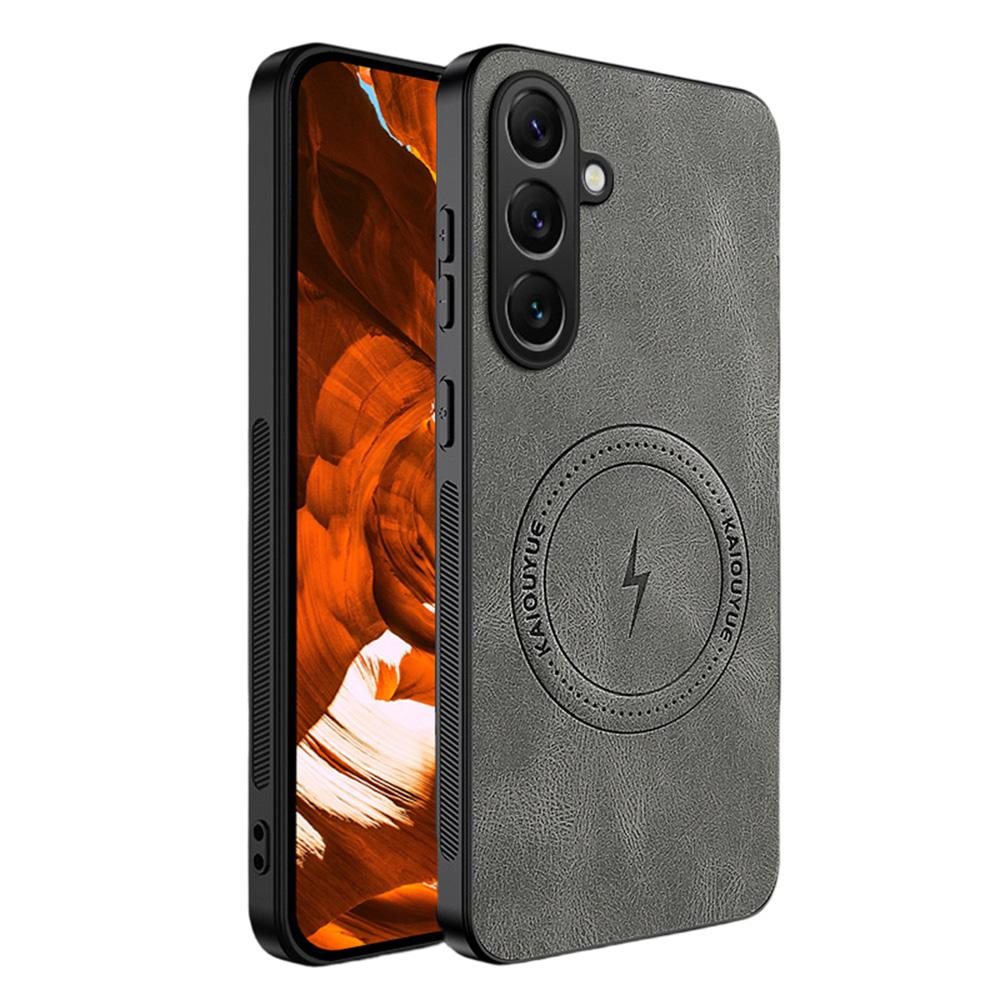 For Samsung Galaxy S26+ Magnetic Case Nappa Texture PU Leather TPU Phone Back Cover