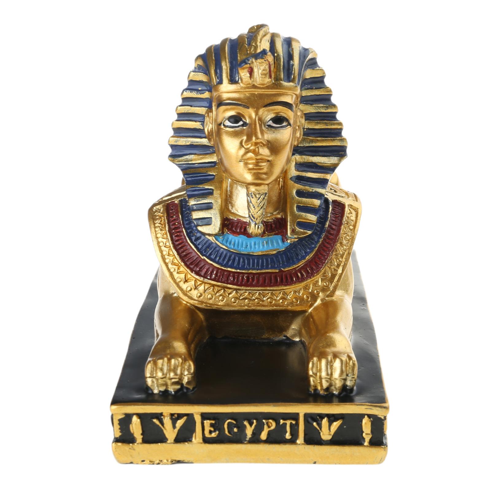 

Смола Египетский Сфинкс Орнамент Фигурка Пустынная Руина Смола Статуя для Настольного Украшения в Домашней или Офисной Обстановке S S